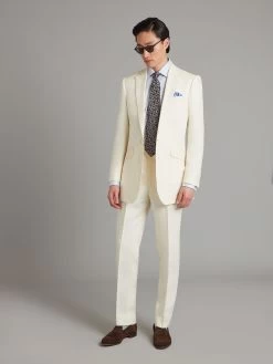 Eaton Suit Linen - Ivory