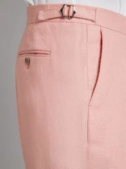 Flat Front Linen Trouser - Pink -Clothing store Eaton Suit Pink Linen 03 634b2a9c ce6d 488e 9455 30fdb9b36a8b
