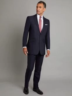 Eaton Suit - Navy Herringbone