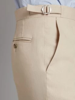 Flat Front Linen Trousers - Stone -Clothing store Flat Front Linen Trousers Stone 04 a3d25cf1 3eaf 4f35 ad6b c33c52cfe511