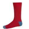 Heel And Toe Socks Redcurrant/Cornflour