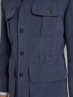 Hemingway Jacket - Solibiati Linen Blue -Clothing store Hemingway Jacket Solibiati Linen Blue 05 5fb39a01 b13e 4b26 8ffc cbe9f8f80acd