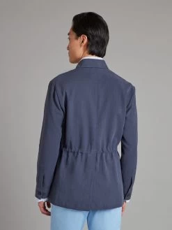 Hemingway Jacket - Solibiati Linen Blue -Clothing store Hemingway Jacket Solibiati Linen Blue 06 ac773c5a cd73 4629 a164 87c3f75f953c