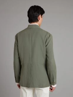 Hemingway Jacket - Solibiati Linen Green -Clothing store Hemingway Jacket Solibiati Linen Green 05 f45dfff8 8c36 4991 bf35 4c15a1941601
