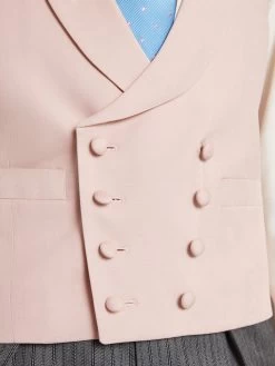 Lightweight Double Breasted Waistcoat - Soft Silk Rose Pink -Clothing store Lightweight Double Breasted Waistcoat Soft Silk Rose Pink 04 21a9a83f 0433 41cf 84a0 3dbd6ec01e97
