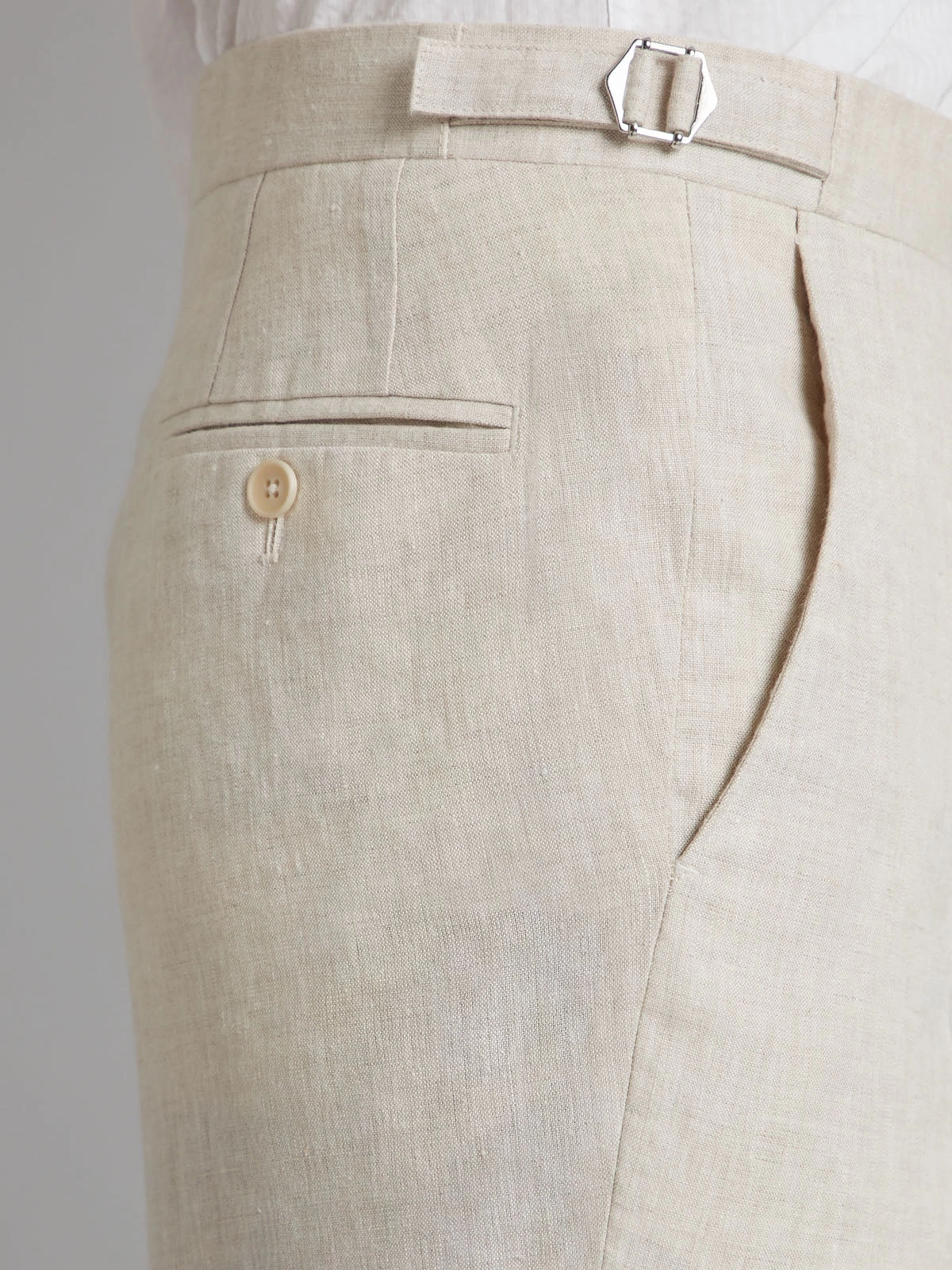 Lombard Double Breasted Suit – OatmealLinen 7 Lombard Double Breasted Suit – OatmealLinen - Image 5