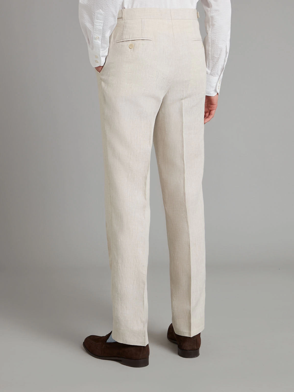 Lombard Double Breasted Suit – OatmealLinen 8 Lombard Double Breasted Suit – OatmealLinen - Image 6