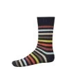 Neil Stripe Sock- Dark Navy -Clothing store NeilStripeSock DarkNavy