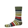 Neil Stripe Socks - Forest Green -Clothing store NeilStripeSocks ForestGreen