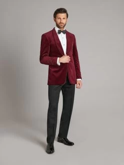 Pembroke Smoking Jacket - Burgundy