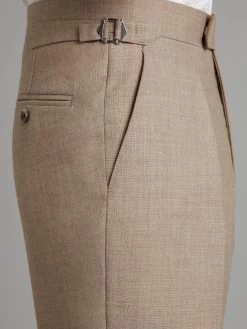 Pleated Trousers Wool - Beige Brown -Clothing store Pleated Trousers Wool Beige Brown 02 bc9b5877 0212 4ebc 8d29 a323890a3d2d