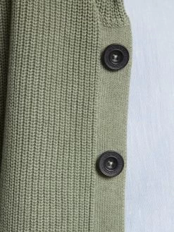 Shawl Collar Cardigan Linen Blend - Sage Green -Clothing store ShawlCollarCardiganLinenBlend SageGreen 2387