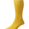 Short Pantherella Cotton Socks - Yellow -Clothing store ShortPantherellaCottonSocks Yellow