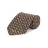 Small Floral Pure Silk Tie - Black