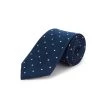 Twill Silk Tie, Spot - Navy