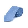 Twill Silk Tie, Spot - Sky Blue