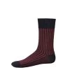 Vertical Stripe Socks - Redcurrant/Navy -Clothing store VerticalStripeSocks RedcurrantNavy