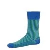 Vertical Stripe Socks Pea/Royal -Clothing store VerticalStripeSocksPeaRoyal