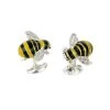 Sterling Silver Cufflinks - Bumble Bee -Clothing store bumblebee