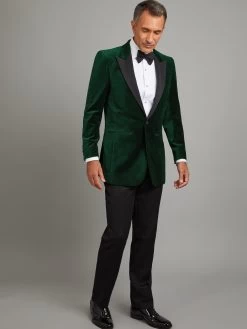 Carlyle Smoking Jacket - Green
