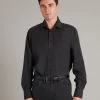 Regular Fit Shirt - Cashmere Blend Dark Grey
