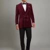 Caversham Smoking Jacket - Burgundy