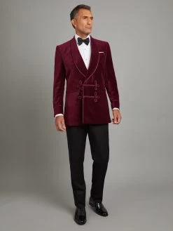Caversham Smoking Jacket - Burgundy