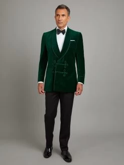 Caversham Smoking Jacket - Green