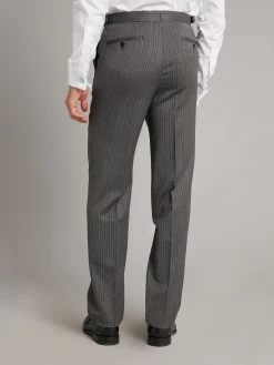 Flat Front Luxury Morning Trousers - Light Grey -Clothing store eP9Rd9mI