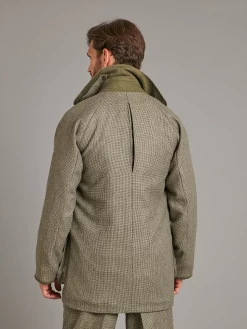 Field Coat - Nailhead Tweed - Cool Sage -Clothing store fieldcoathungry