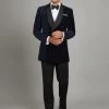 Langton Smoking Jacket - Navy