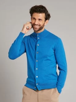 Standish Cardigan - Aegean Blue