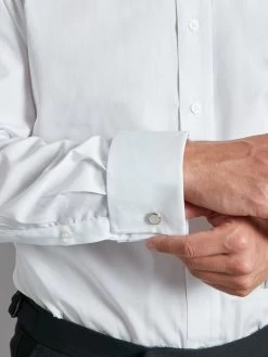 Mandarin Collar Cotton Shirt - White -Clothing store mandarin collar cotton shirt white 2 c56da803 c385 4033 a669 bc3fb7cfad8b