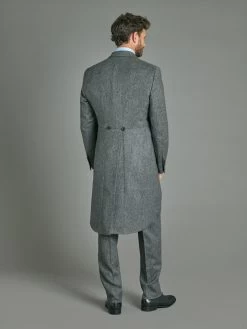 Morning Coat - Flecked Mid Grey -Clothing store morning coat flacked mid grey 3 5dd08c65 ad0d 46f5 b13f 8fb53e71f4ab