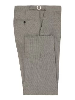 Pleated Morning Trousers - Houndstooth