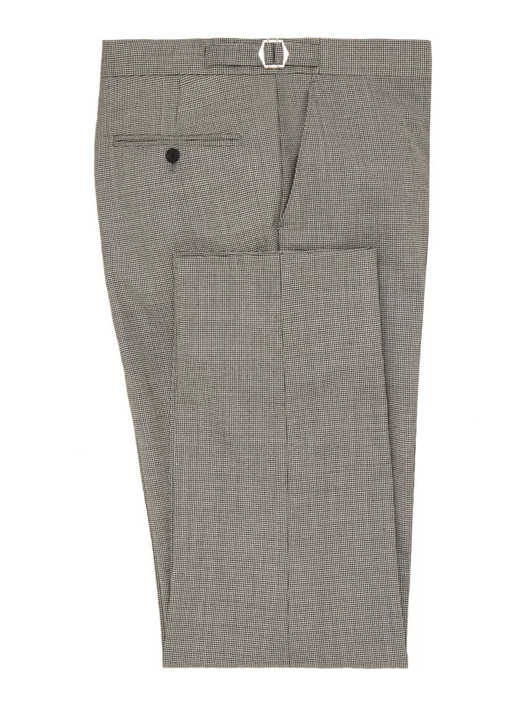 Flat Front Morning Trousers - Houndstooth 3 Flat Front Morning Trousers - Houndstooth