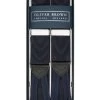 Plain Moire Braces - Navy -Clothing store plain moire braces navy 1 80302d1d 05a2 453c 8ed8 d74a433b8a92