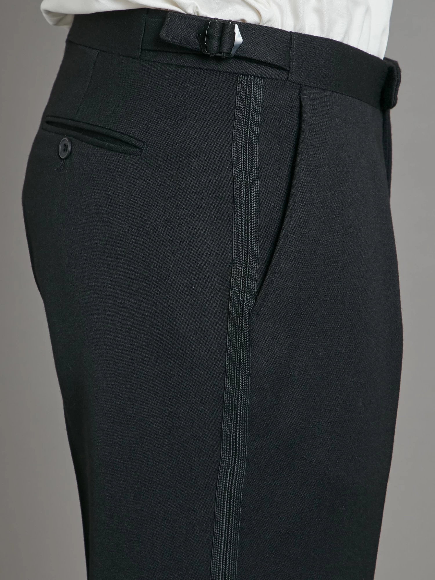 Pleated Dinner Trousers - Black 5 Pleated Dinner Trousers - Black - Image 3