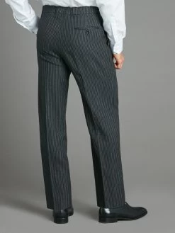 Pleated Morning Trousers - Classic Striped -Clothing store pleated trousers classic striped 2 7dea1635 8ee1 46c9 b920 179f81c69b24