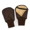 Leather Shooting Mitts - Brown -Clothing store shootingmitts