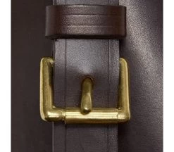 Single Plain Leather Gun Slip - Brown -Clothing store single best leather gun slip4