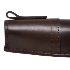 Single Best Leather Gun Slip- Dark Brown -Clothing store single best leather gunslip3