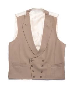 Double Breasted Wool Waistcoat - Buff -Clothing store untitled 04239 70774807 e932 40af 9c24 6523bf9ee16a