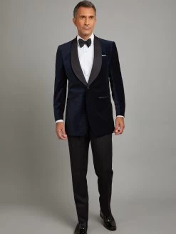 Whittaker Smoking Jacket - Navy