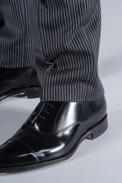 Pleated Luxury Morning Trousers - Black, Grey -Clothing store xaaht3vo2vcq3h3edm9c